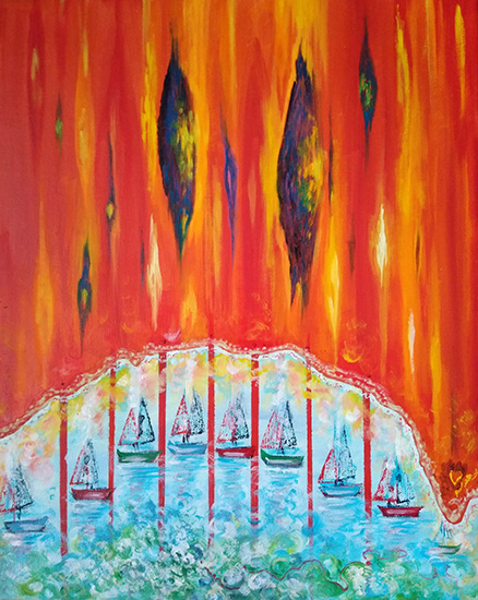 V plameoch ervenho slnka